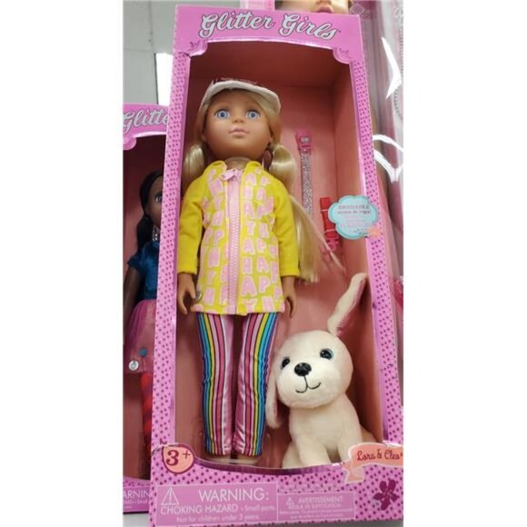 Glitter Girls Pet Set 14" Doll  Lora & Cleo: Articulated Fashion Doll with Blond - Picture 2 of 7